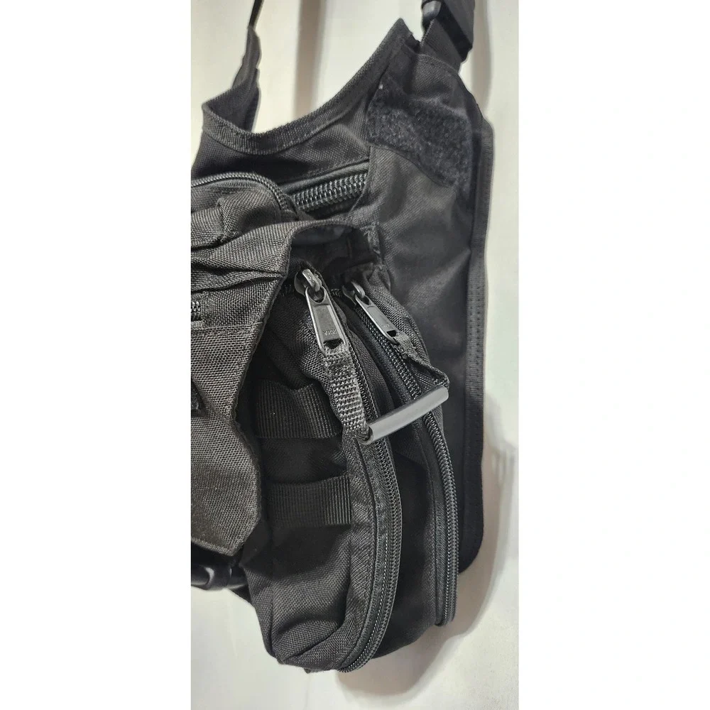5.11 Tactical Push pack Bag Black Nylon Messenger Sling Shoulder Bag 56180